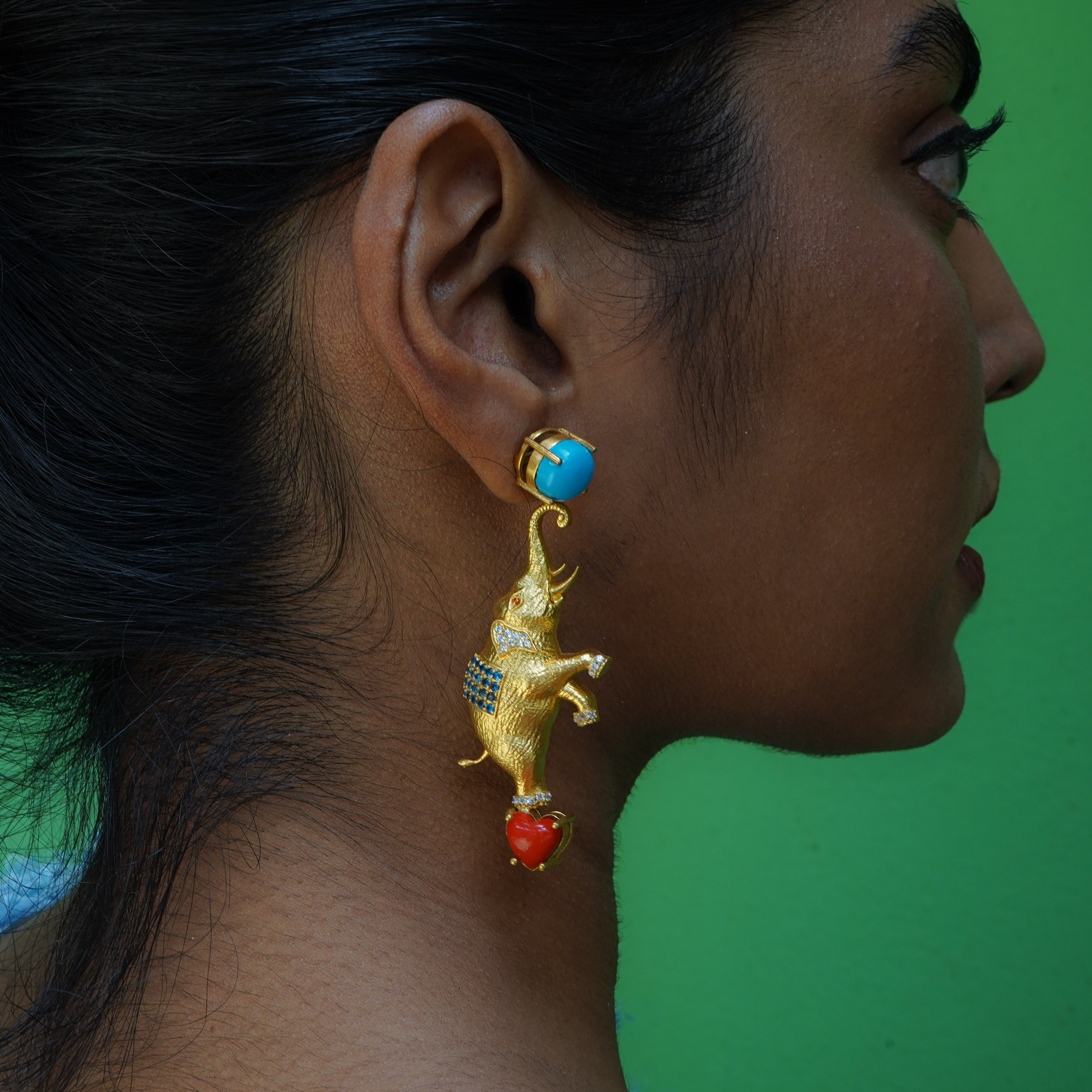 Circus Elephant Earrings