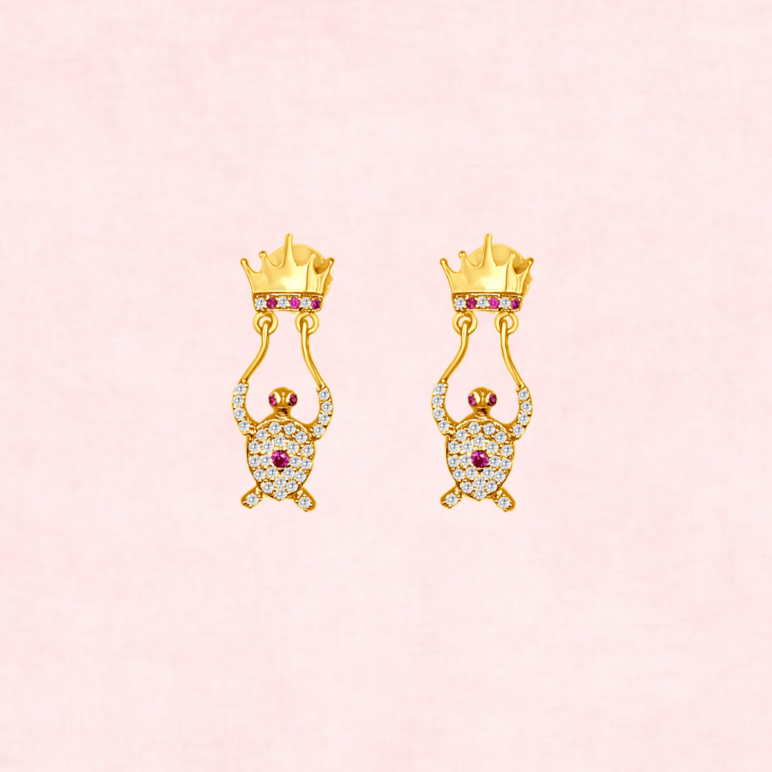 Turtle Crown Earrings