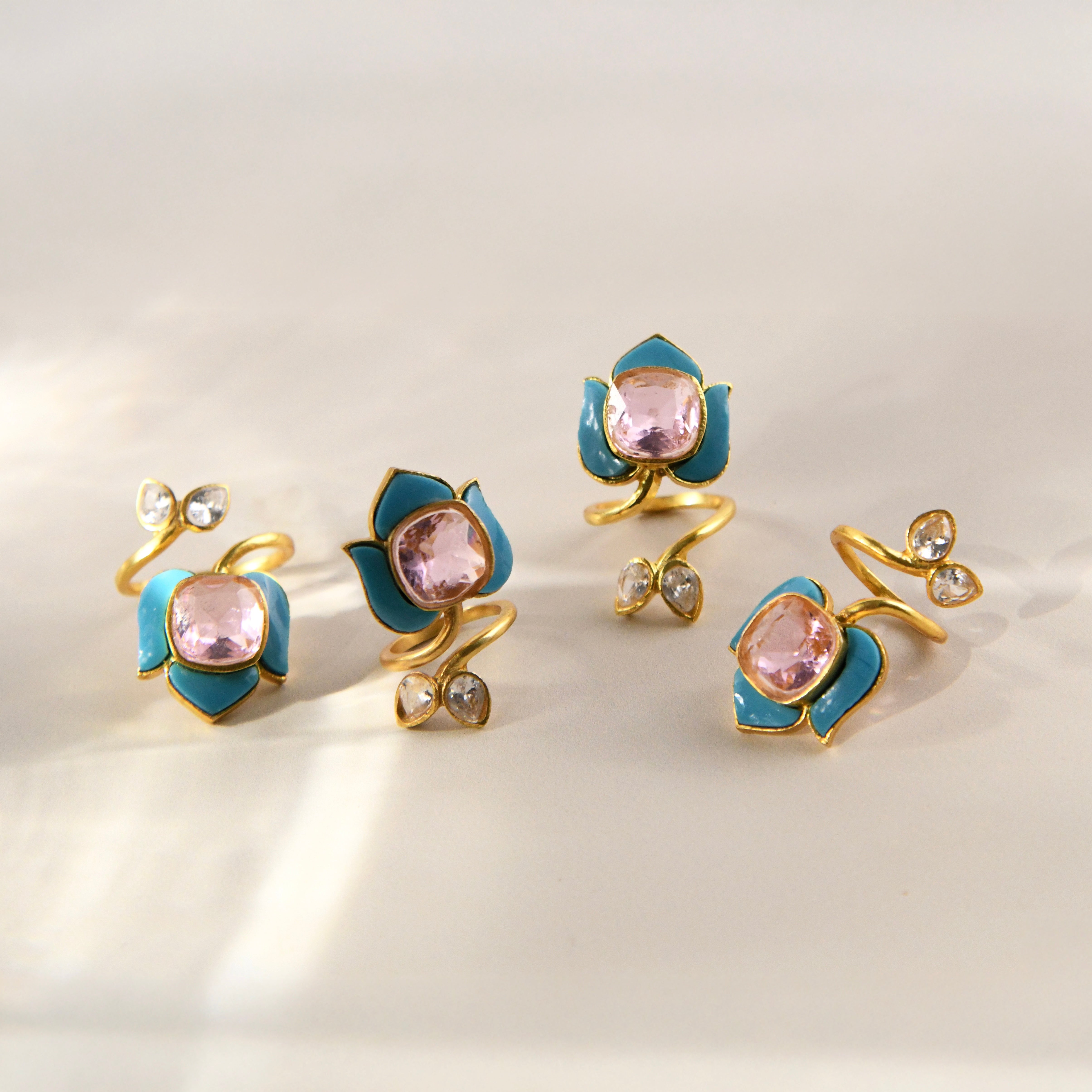 Siren Lotus Nail Ring